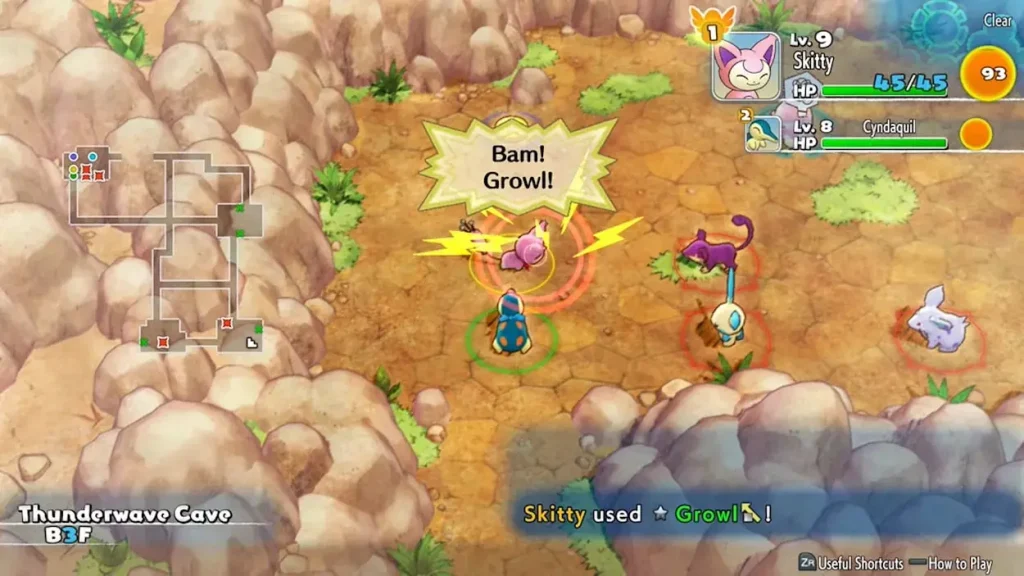 Pokemon Mystery Dungeon Rescue Team DX ROM screenshot