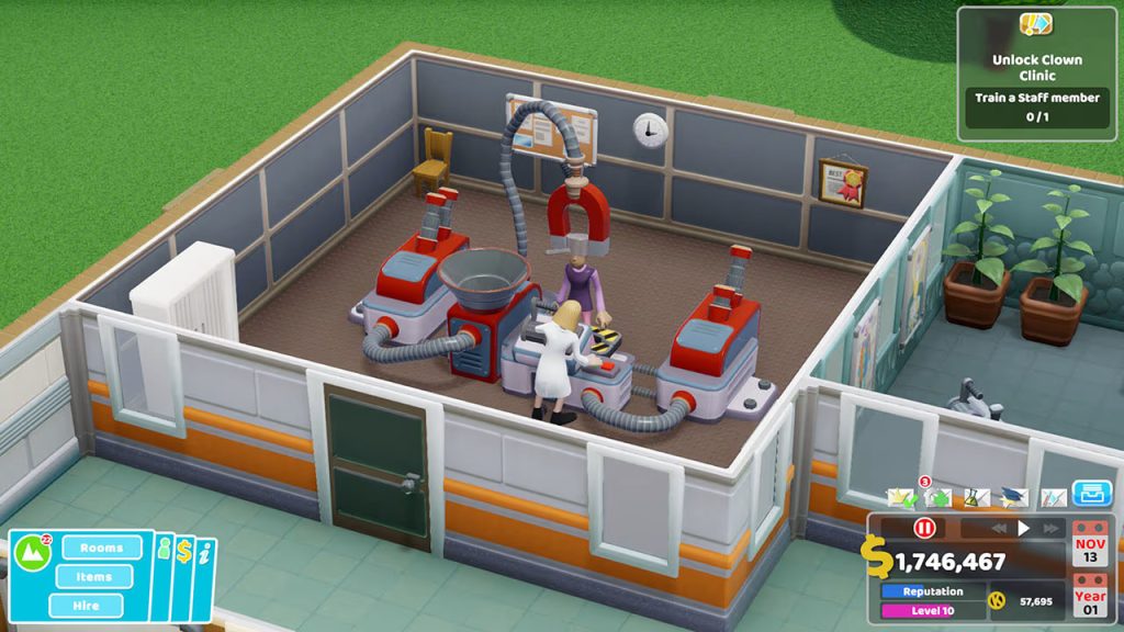 Two Point Hospital Switch NSP screenshot