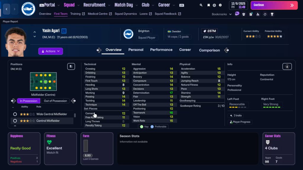 Download Football Manager 26 Touch NSP Full Game screenshot