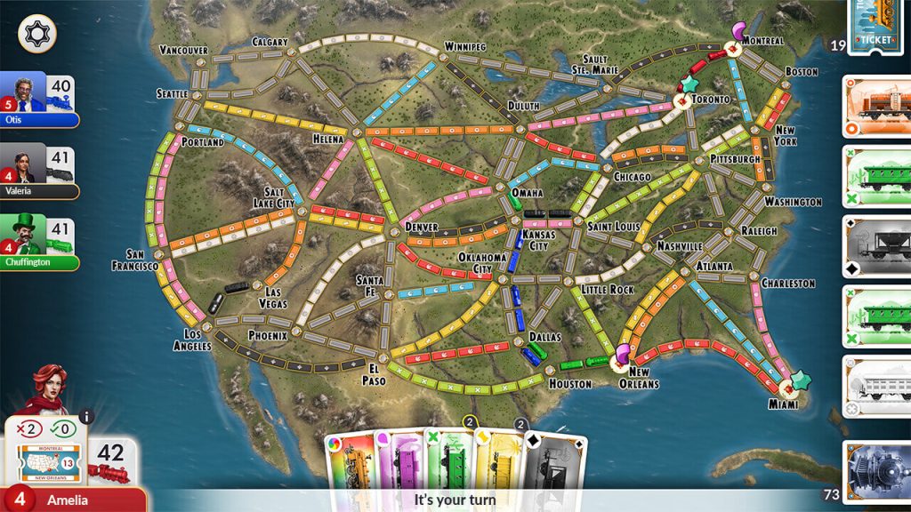 Download Ticket to Ride NSP Game screenshot